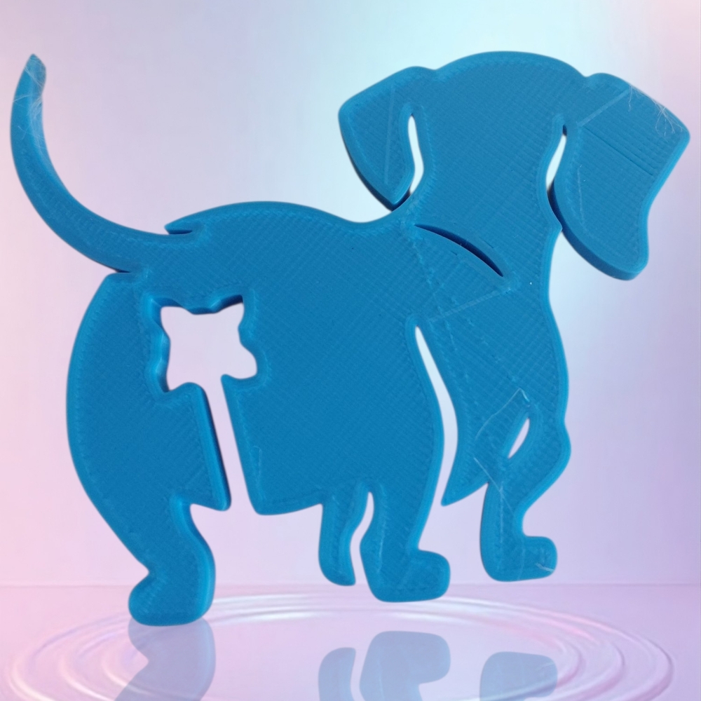 3D Printed Dog Silhouette Bread Bag Sealer - Picture 3 of 5